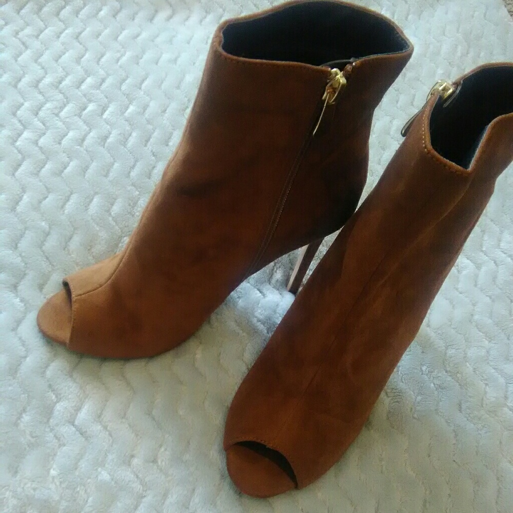 Camel colored booties